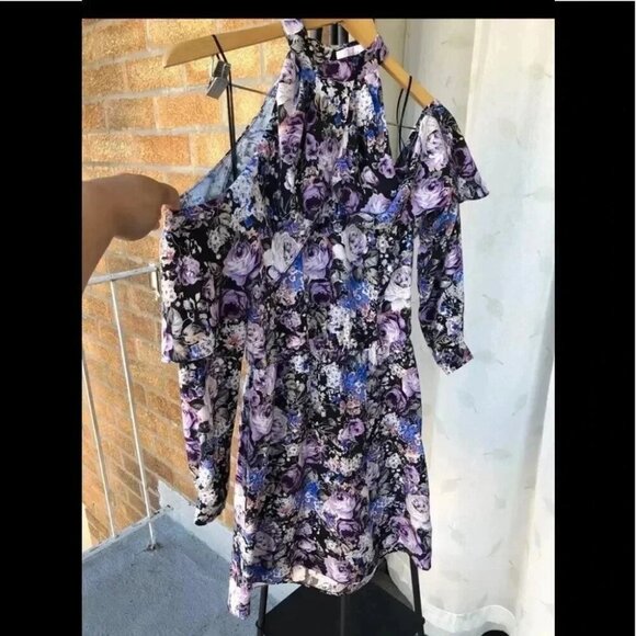 Parker Noemi Floral Silk Dress Size S - Picture 9 of 15